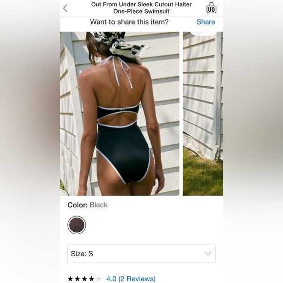 NWT Out From Under Sleek Cutout Halter
One-Piece Swimsuit - Picture 2 of 5